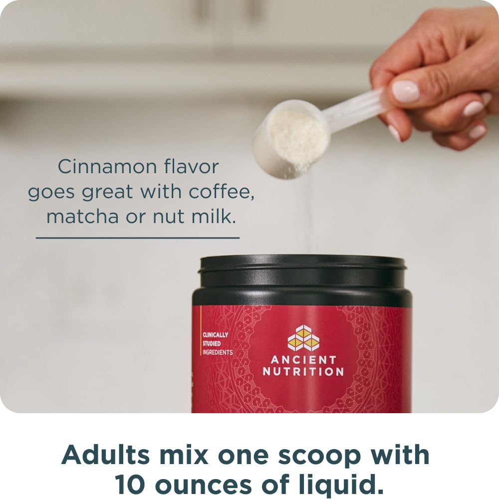 Ancient Nutrition Advanced Hydrolyzed Collagen Peptides Powder Protein Lean with Probiotics and Vitamin C, Cinnamon, for Women & Men, Supports Healthy Weight Management & Muscle Building, 25 Servings - Image 7