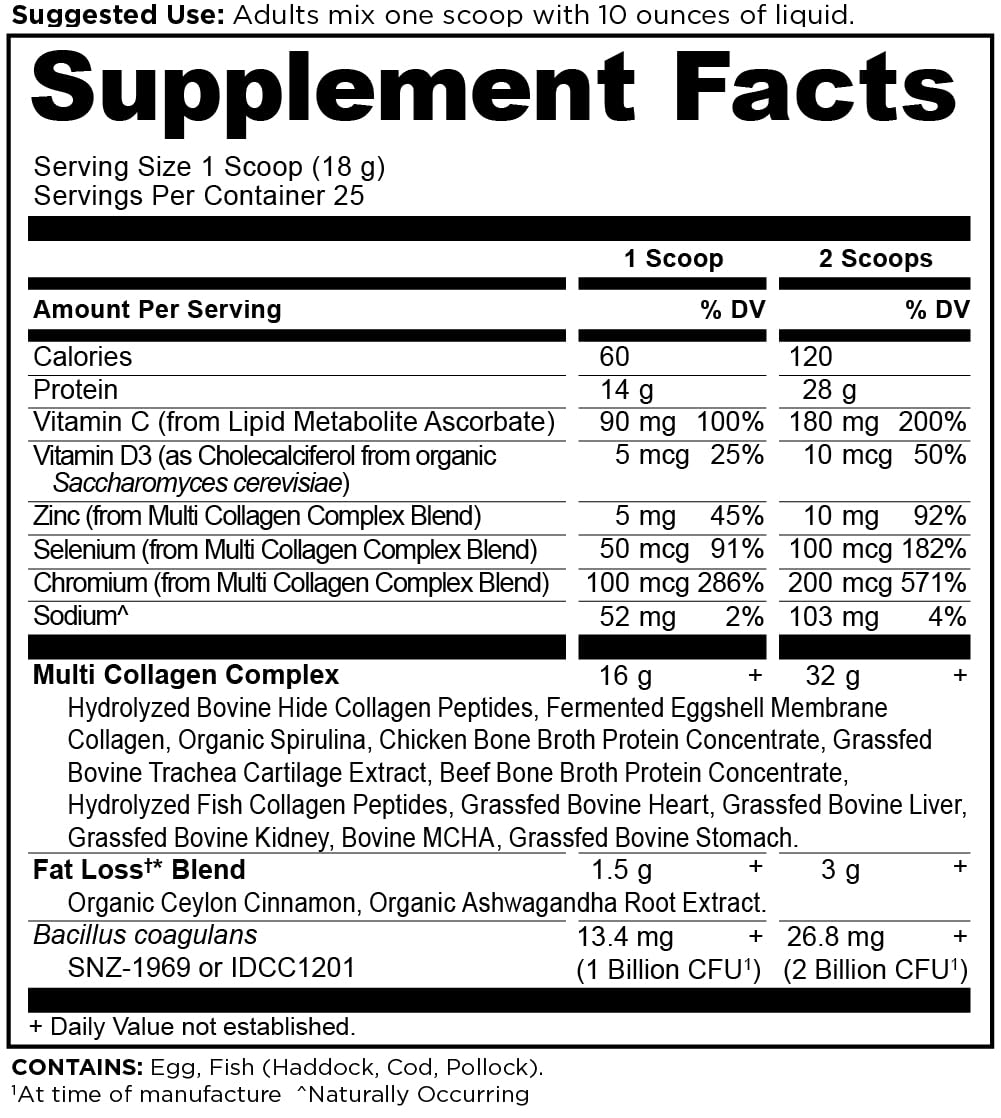 Ancient Nutrition Advanced Hydrolyzed Collagen Peptides Powder Protein Lean with Probiotics and Vitamin C, Cinnamon, for Women & Men, Supports Healthy Weight Management & Muscle Building, 25 Servings - Image 9