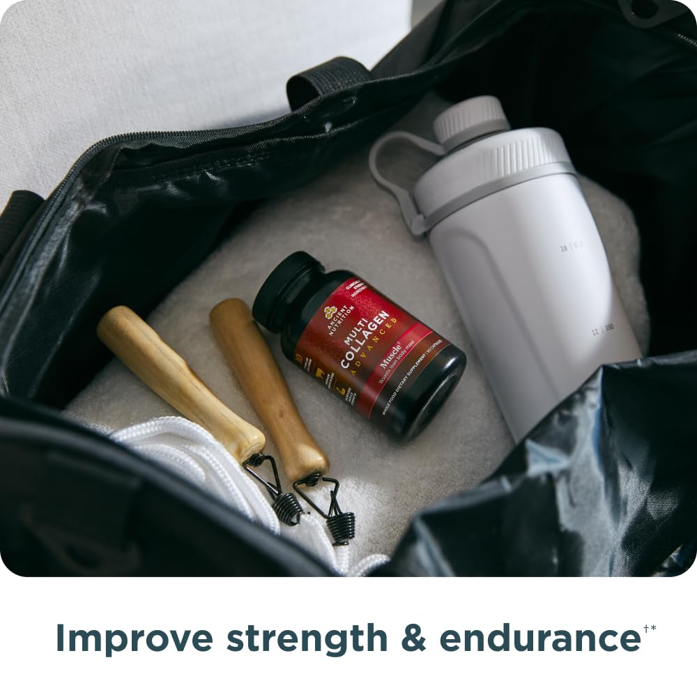 Ancient Nutrition Advanced Multi Collagen Protein Capsules Muscle, 90 Count - Image 5