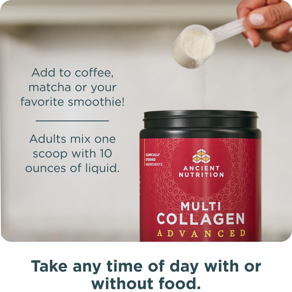 Ancient Nutrition Advanced Multi Collagen Protein Powder Cleanse & Detox, Unflavored, 36 Servings - Image 7