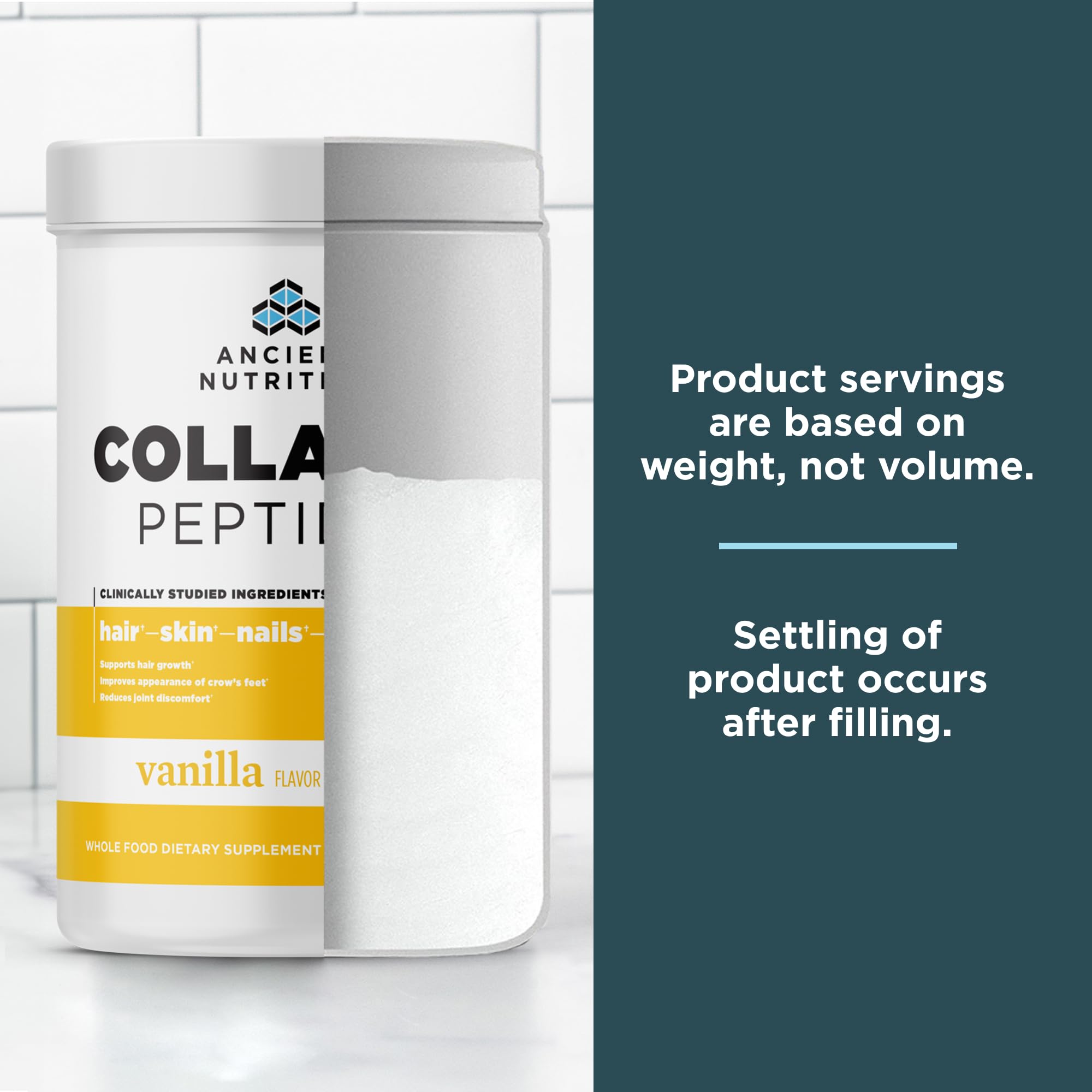 Ancient Nutrition Collagen Peptides, Collagen Peptides Powder, Vanilla Hydrolyzed Collagen, Supports Healthy Skin, Joints, Gut, Keto and Paleo Friendly, 12 Servings, 20g Collagen per Serving - Image 6