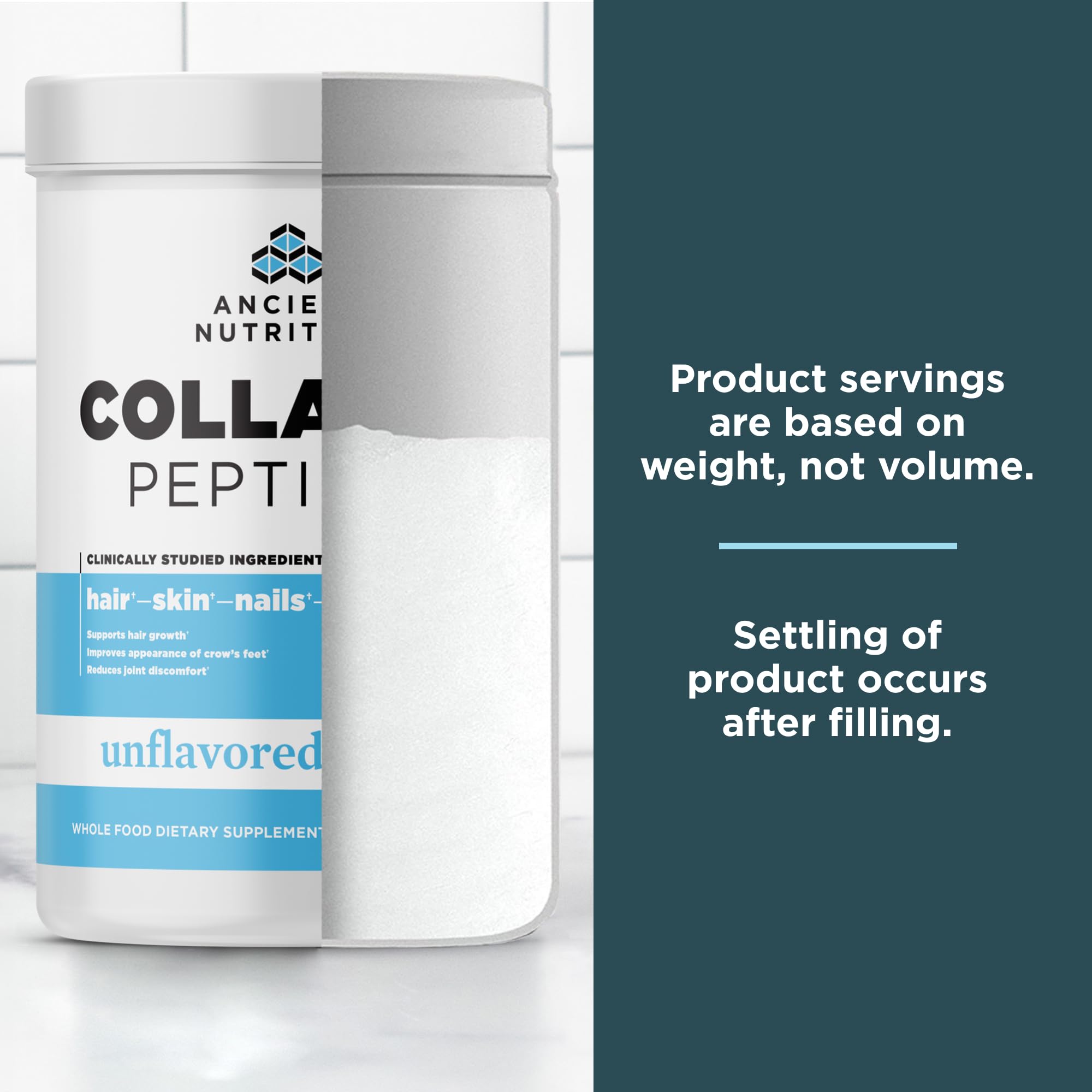 Ancient Nutrition Collagen Peptides, Collagen Peptides Powder, Unflavored Hydrolyzed Collagen, Supports Healthy Skin, Joints, Gut, Keto and Paleo Friendly, 38 Servings, 20g Collagen per Serving - Image 6