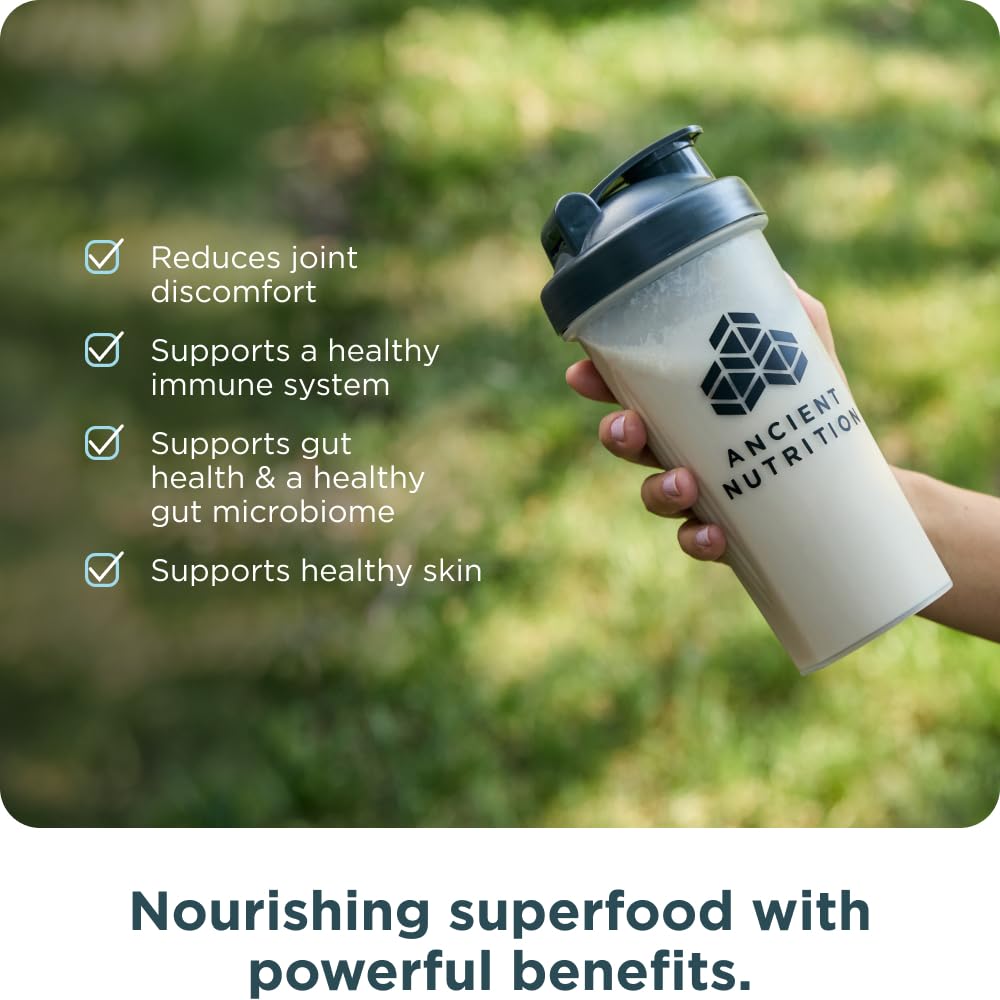 Ancient Nutrition Grass Fed, Bone Broth Protein Powder, 20g Protein, Hydrolyzed Collagen Peptides, Keto & Paleo Friendly, Supports Joint, Gut Health, Vanilla, 15 Servings - Image 5