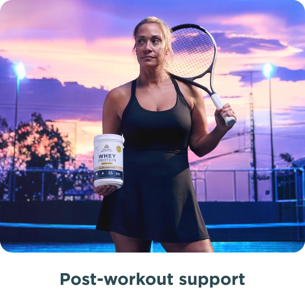 Ancient Nutrition Grass Fed Whey Protein + Fat Loss Blend, Vanilla Cinnamon, 23g Protein, Promotes Fat Loss and Boost Metabolism, Organic Regenerative A2/A2 Milk Protein,18 Servings - Image 5
