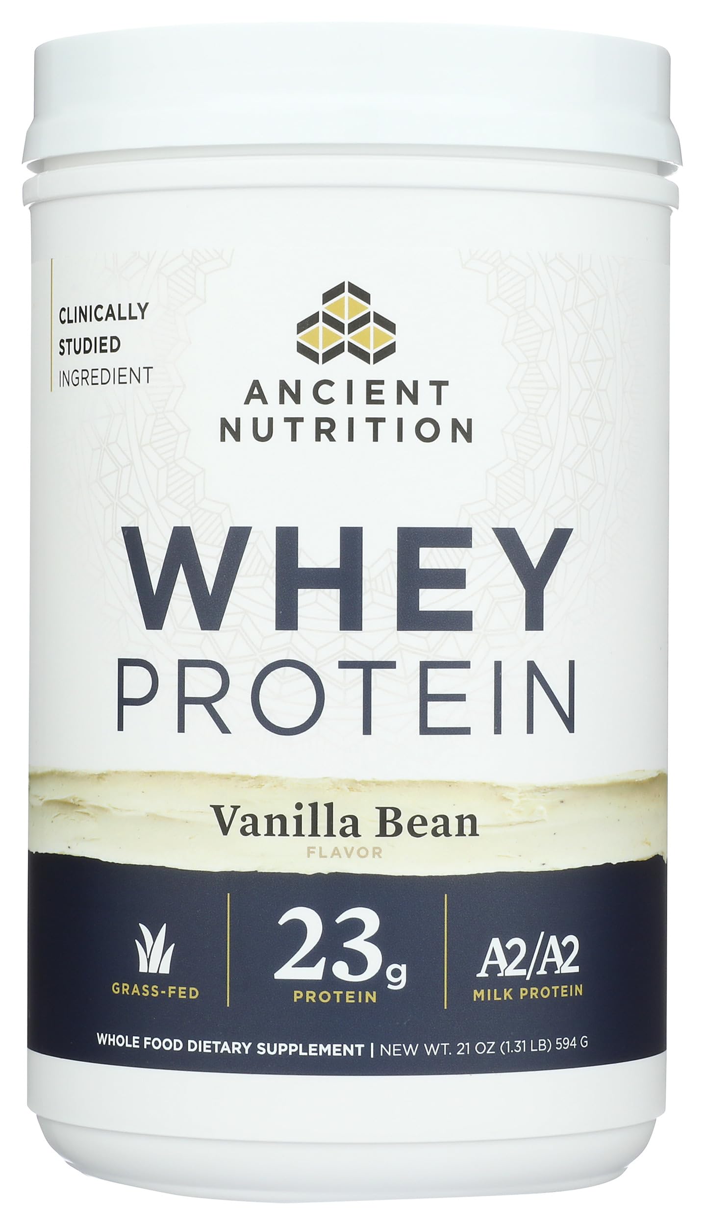 Ancient Nutrition Grass Fed Whey Protein, Vanilla Bean, 23g Protein, 20 Servings, Hydrolyzed Collagen Peptides, Organic Regenerative A2/A2 Milk Protein - Image 5