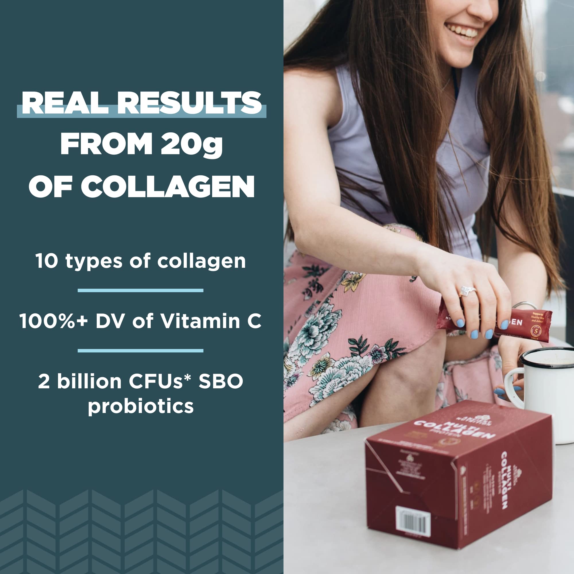 Ancient Nutrition Multi Collagen Protein Powder, Unflavored, 45 Servings + Multi Collagen Protein Powder Packets, Unflavored, 40 Packets - Image 4