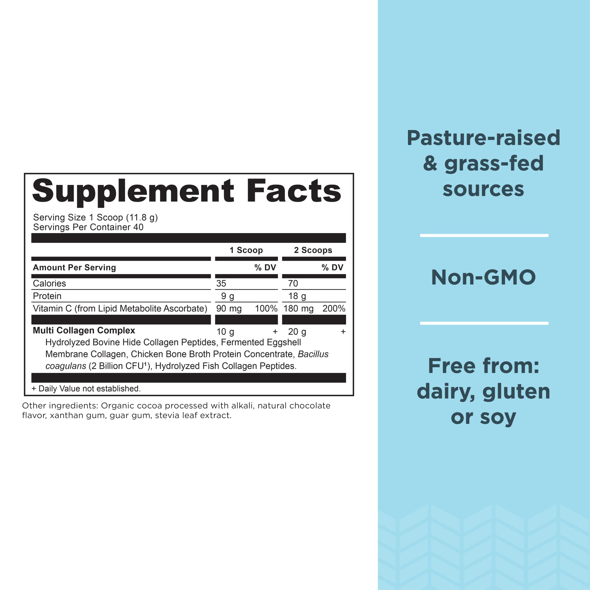 Ancient Nutrition Multi Collagen Protein Powder Vanilla 45 Servings + Multi Collagen Protein Powder Chocolate 45 Servings - Image 3