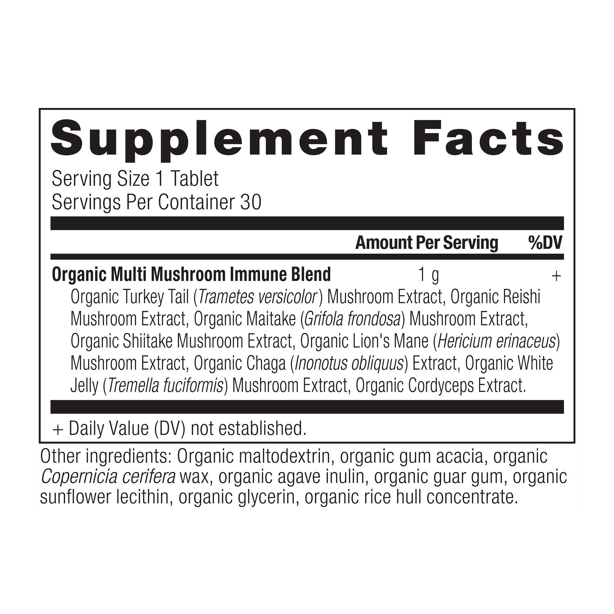 Ancient Nutrition Mushroom Supplement, Organic Multi Mushroom Immune Support Tablet, Supports Stress Response, Gluten Free, Paleo and Keto Friendly, 30 Count - Image 4