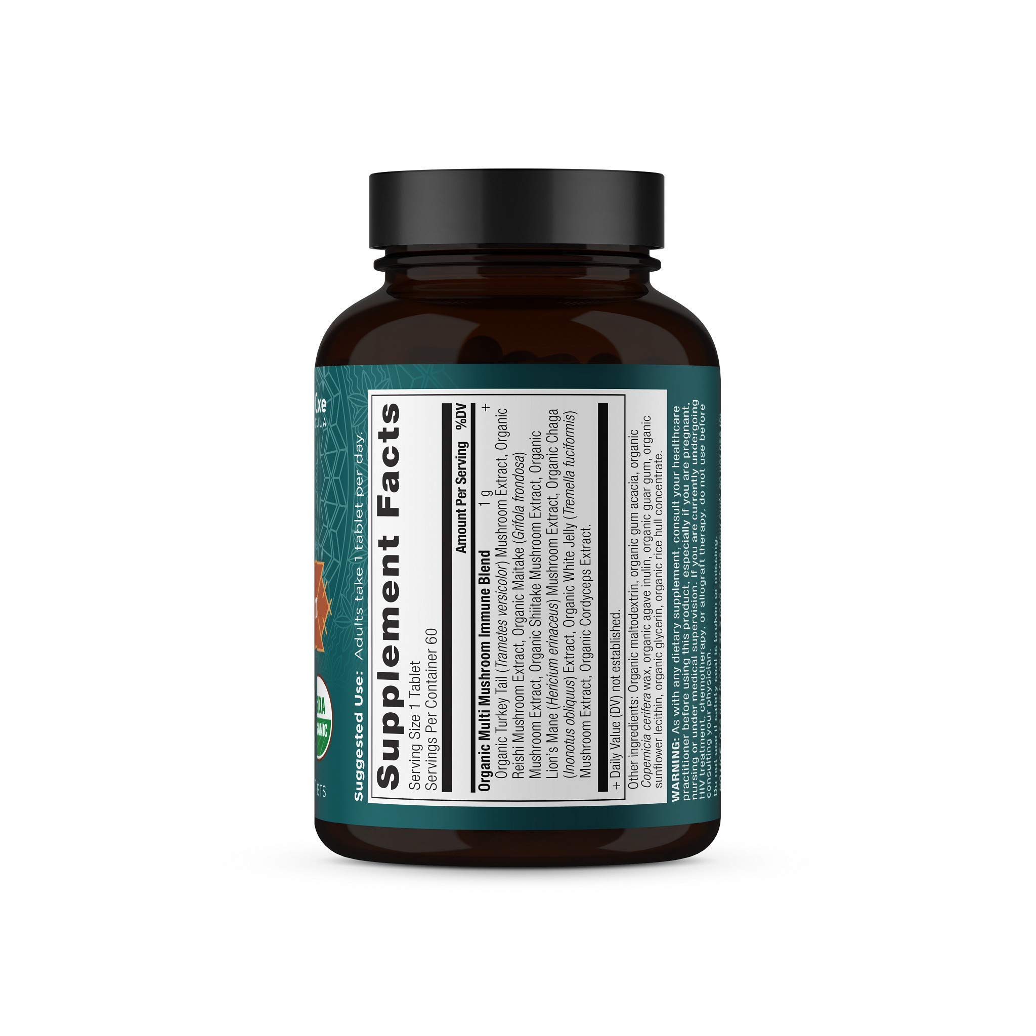 Ancient Nutrition Mushroom Supplement, Organic Multi Mushroom Immune Support Tablet, Supports Stress Response, Gluten Free, Paleo and Keto Friendly, 60 Count - Image 9