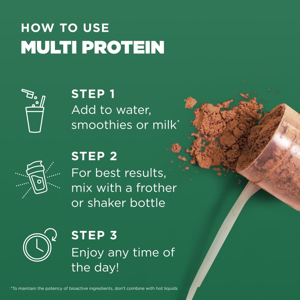 Ancient Nutrition Organic Multi Protein Plant Based Powder, 25g Protein, Hydrolyzed Pea Protein, Digestive Enzymes & Probiotics, Supports Muscle & Gut Health, Chocolate, 15 Servings - Image 7