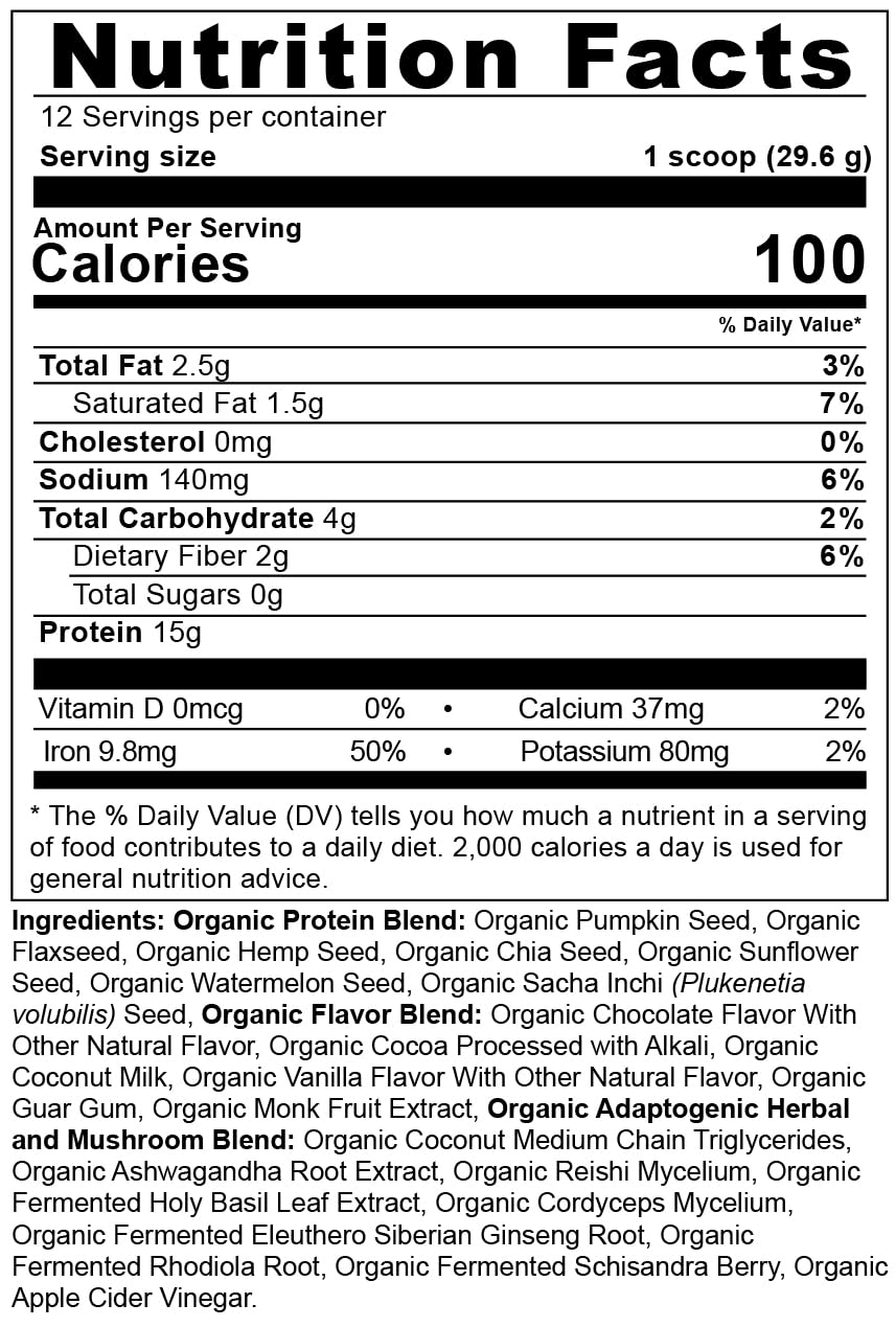 Ancient Nutrition Plant Based Protein Powder, Plant Protein+, Chocolate, Organic Vegan Superfoods Supplement, 15g Protein Per Serving, Gluten Free, Paleo Friendly 12 Serving - Image 7
