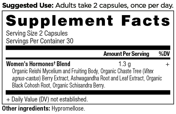 Ancient Nutrition Women's Hormones, Helps Reduce Stress, Supports Energy, Hormone Balance, Gluten Free, Paleo and Keto Friendly, 60 Capsules - Image 3